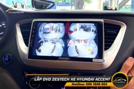 Lắp dvd zestech xe hyundai accent