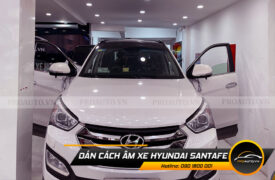 Cách âm chống ồn xe hyundai santafe