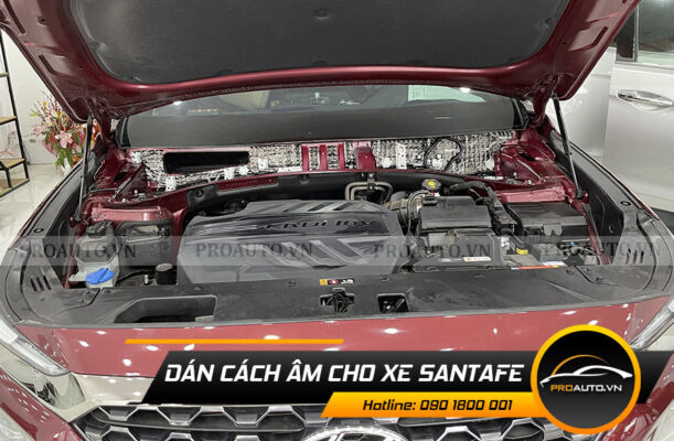 Cách âm chống ồn xe hyundai santafe